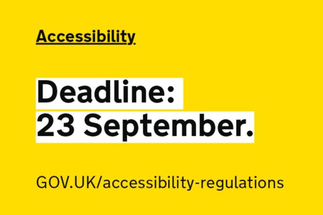 Accessibility: 23 September gov.uk/accessibility-regulations.