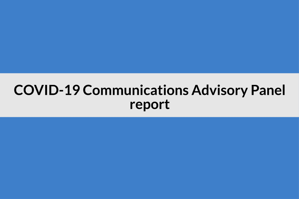 COVID-19 Communications Advisory report