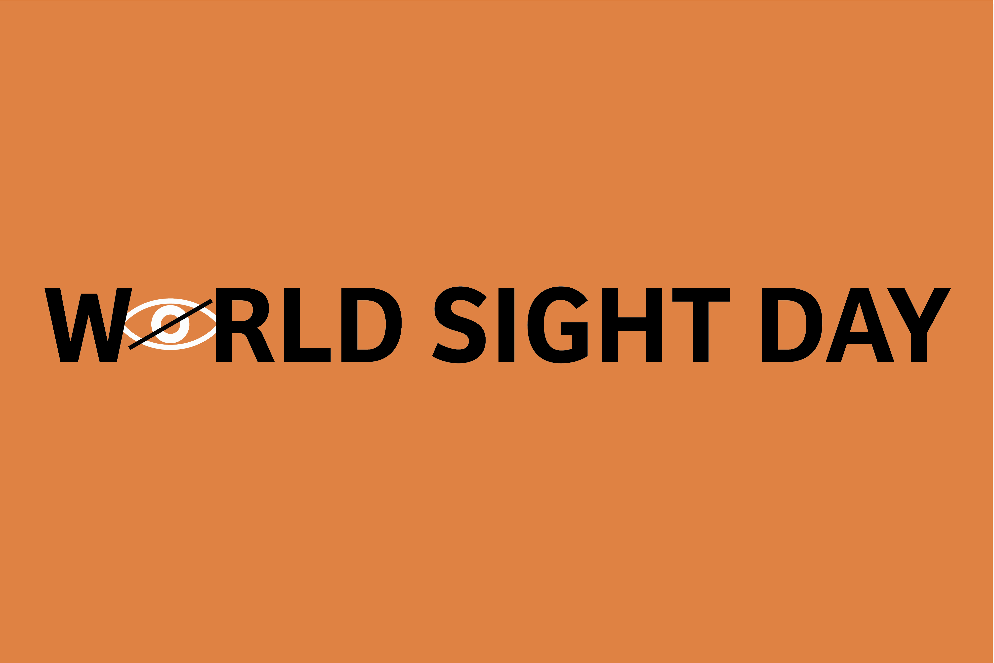 Graphic which reads 'world sight day'.