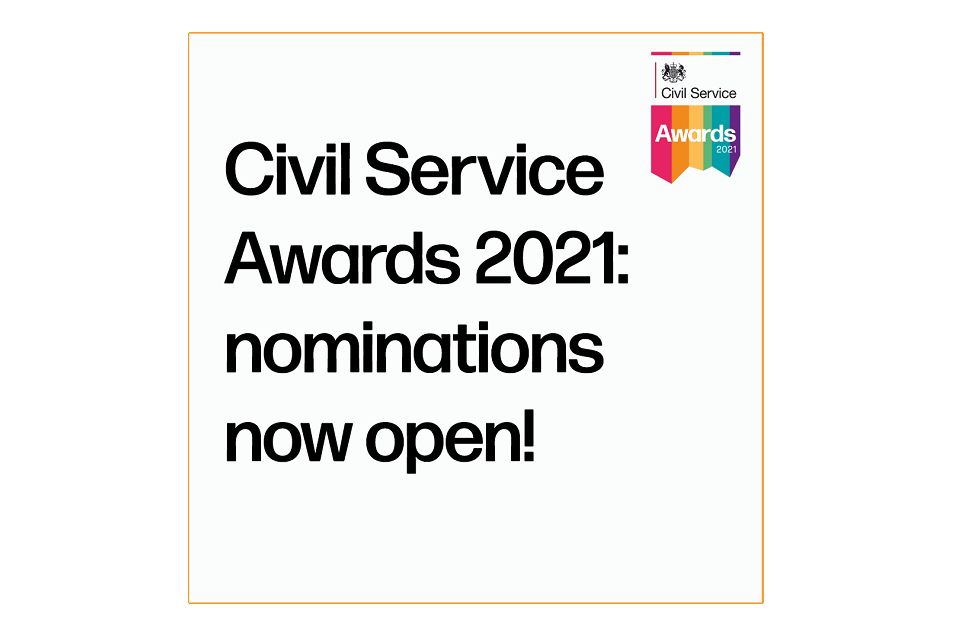 Civil Service Awards 2021: nominations now open!