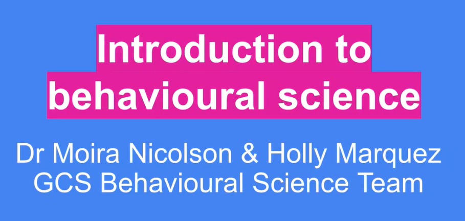 Introduction to behavioural science