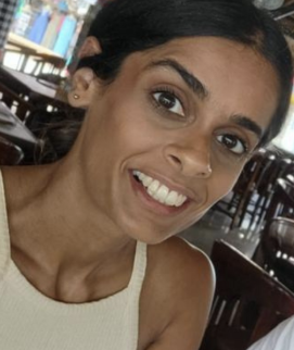 Photo showing Mandi Johal smiling